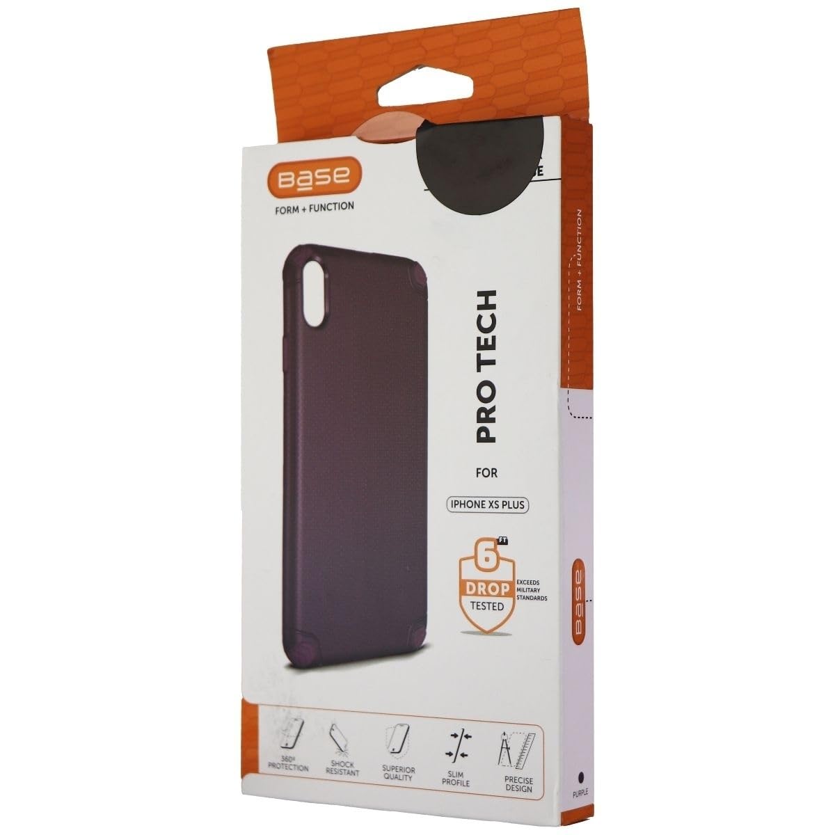 Base Pro Tech Rugged Armor Case For Iphone Xs Max Purple