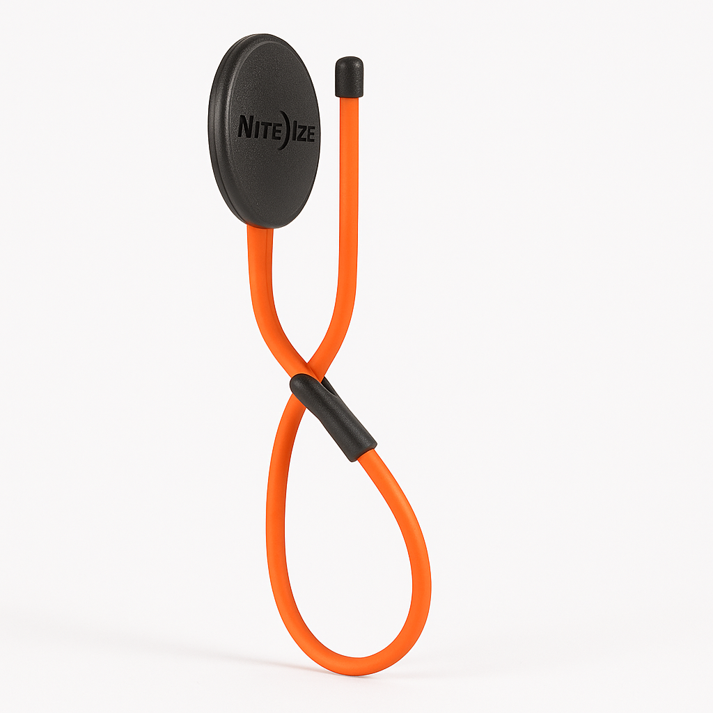 Nite Ize Gear Tie Dockable 12 Inch Flexible Tiedown Strap Blaze Orange