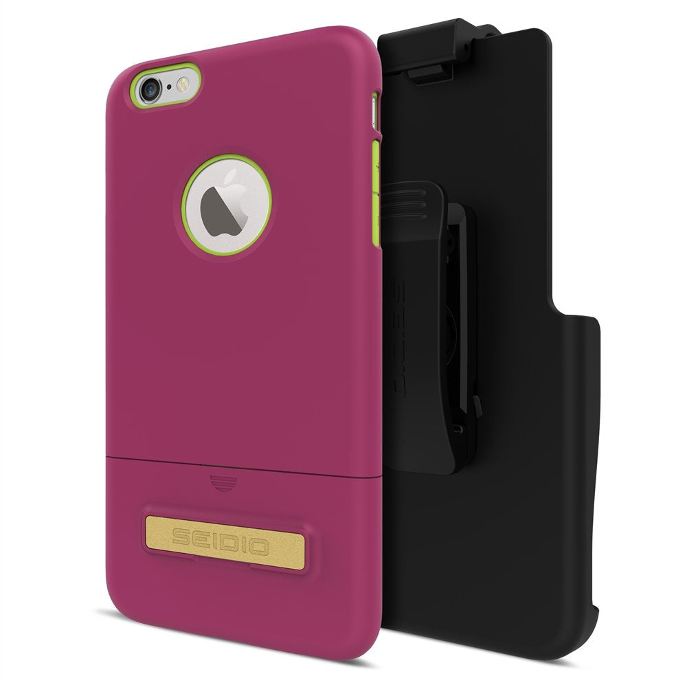 Seidio iPhone 6+/6s+ Case Glossed White Gray Slim Protective