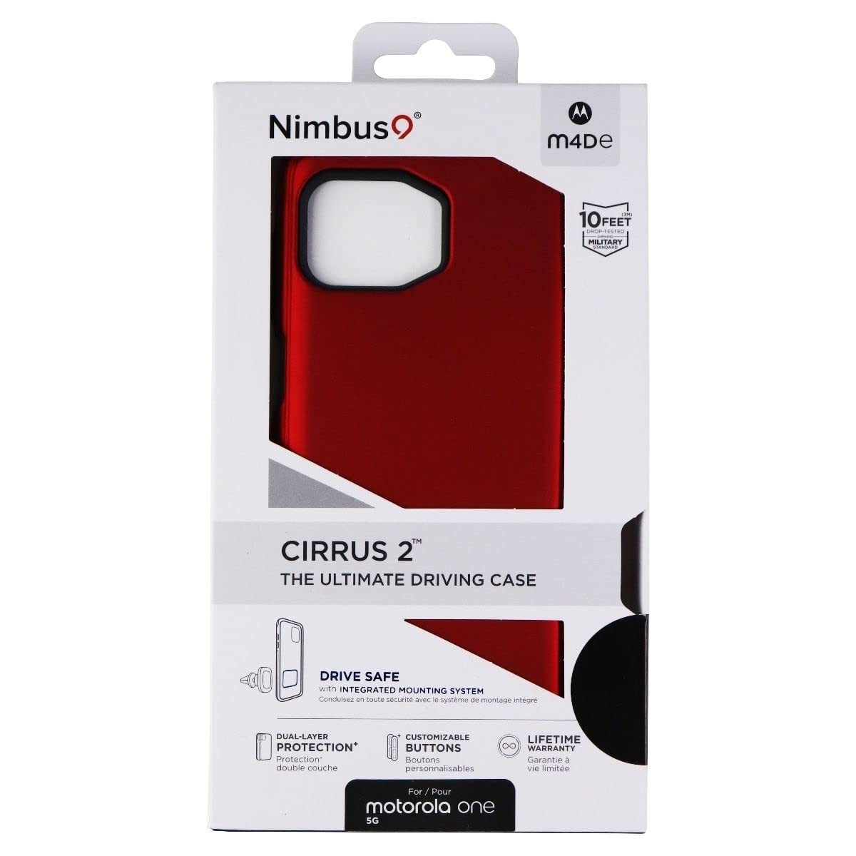 Nimbus9 Cirrus 2 Series Case For Motorola One 5G Red