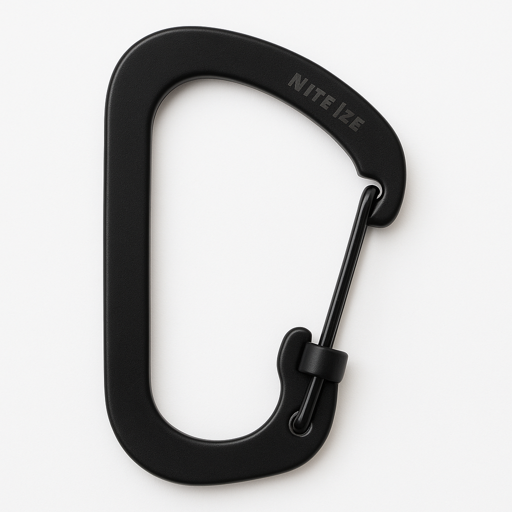 Nite Ize SlideLock Carabiner Number Two Black Heavy Duty Gear