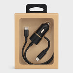 Otterbox 18w Usb C To Usb C Fast Car Charger Cable Black Shimmer