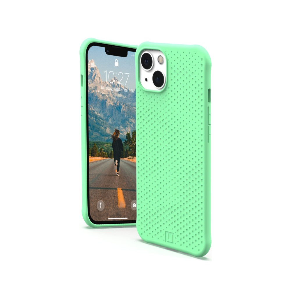 [810070364588] Urban Armor Gear [U By Uag Designed For Iphone 13 Case Green Spearmint Dot Slim Fit Lightweight Stylish Pattern Impact Resistant Antimicrobial Protective Phone Cover, [6.1 Inch Screen]