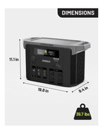 [OM.U.P.4531] Brio Portable Power Station 1800W | 1536Wh