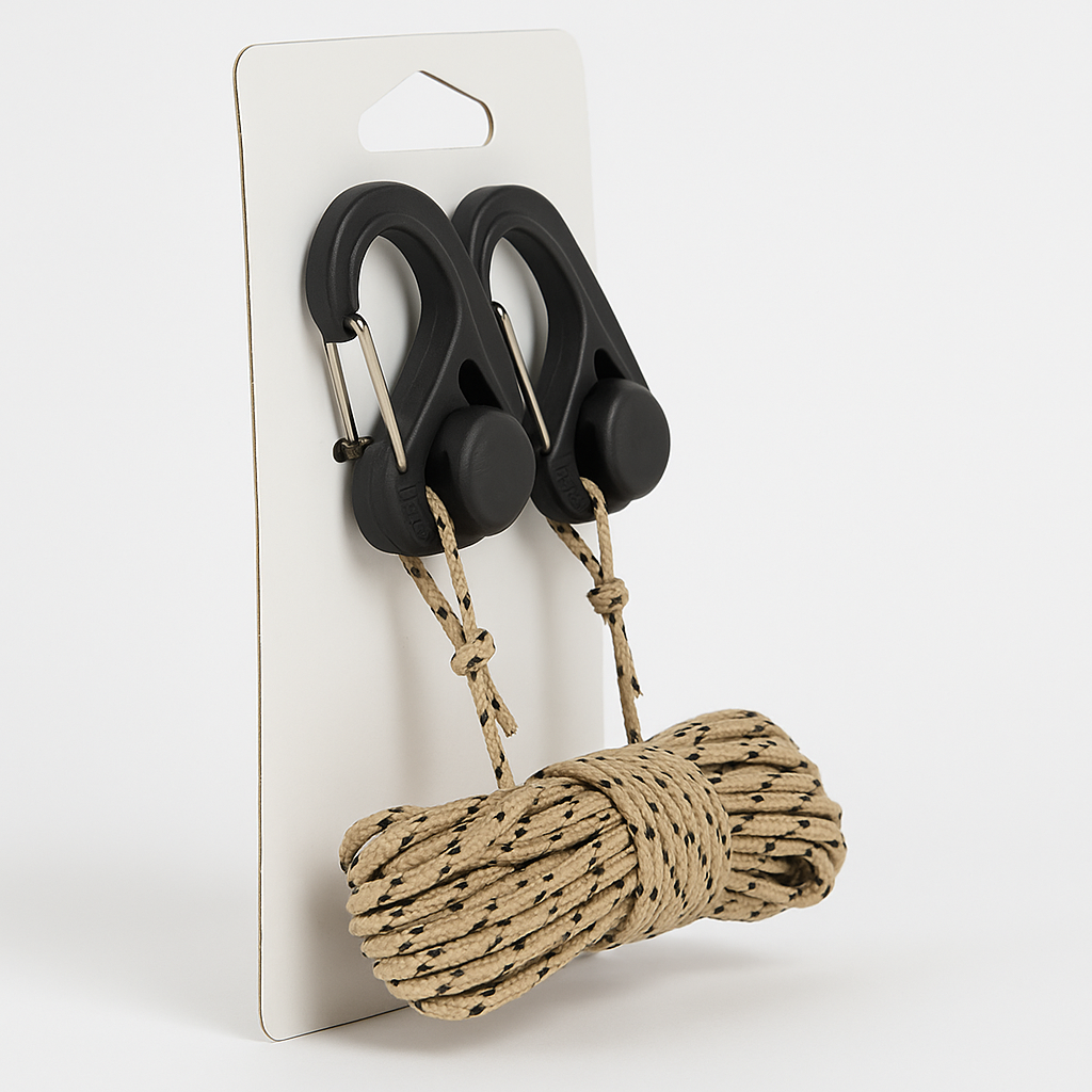 Nite Ize CamJam Carabiner Cord Tightener with Rope 2 Pack