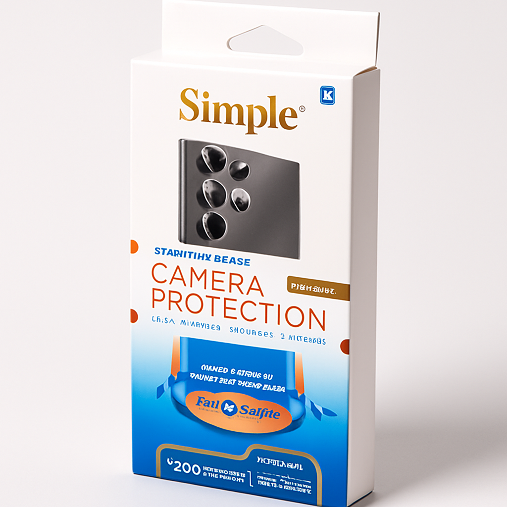 Simple Tempered Glass Camera Protector For Samsung S25 Ultra