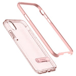 [8809565300479] Spigen Crystal Hybrid Glitter Iphone A Case With Flexible Inner Casing And Reinforced Hard Bumper Frame For Iphone A (2017) - Rose Quartz
