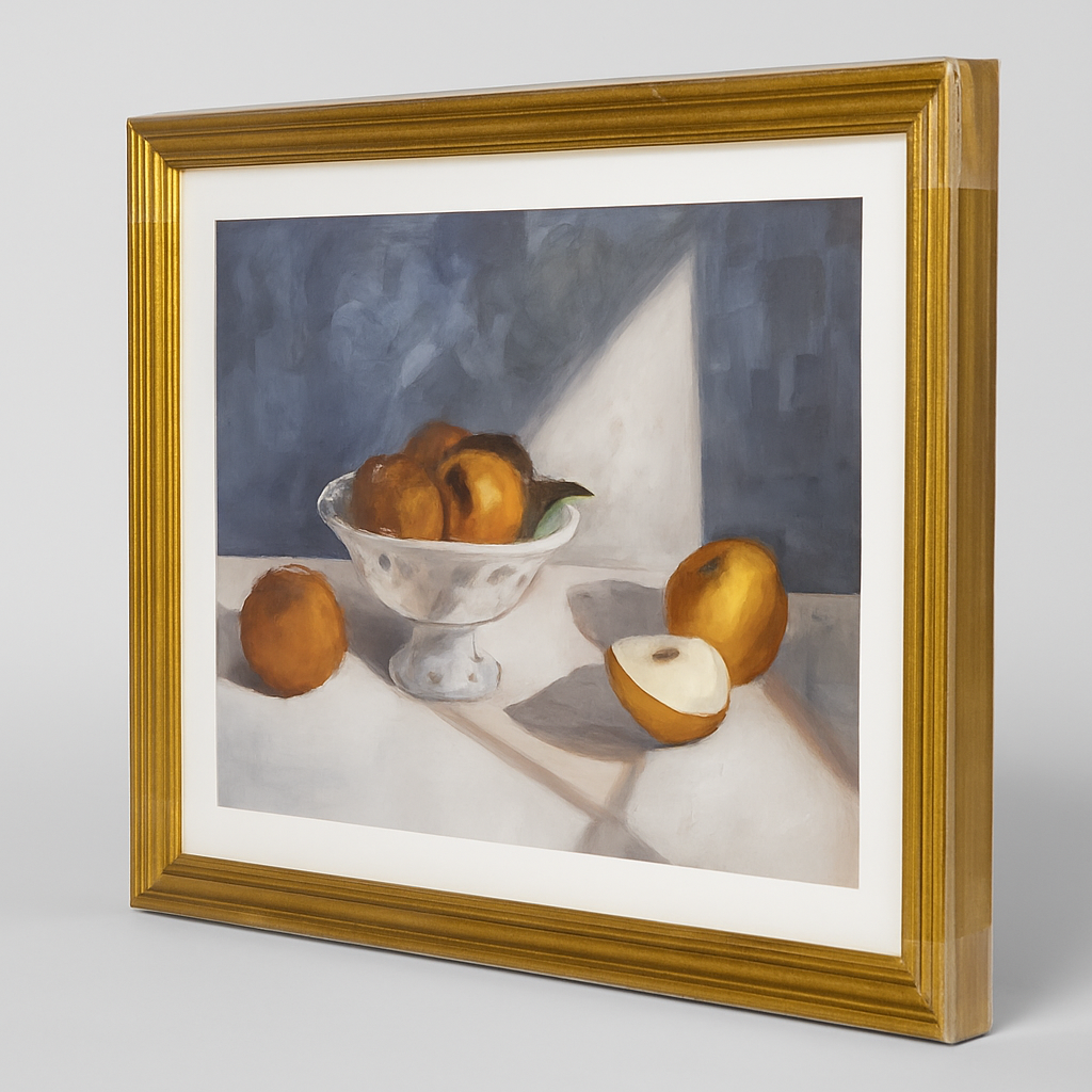 Premium Fruit Pear Still Life Framed Wall Art For Living Room
