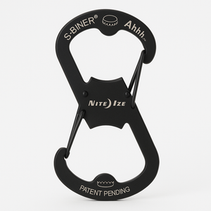 Nite Ize Ahhh Dual Carabiner Bottle Opener Multi Tool Black
