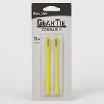 Nite Ize Gear Tie Cordable Twist Ties 18 Inch Neon Yellow 2 Pack