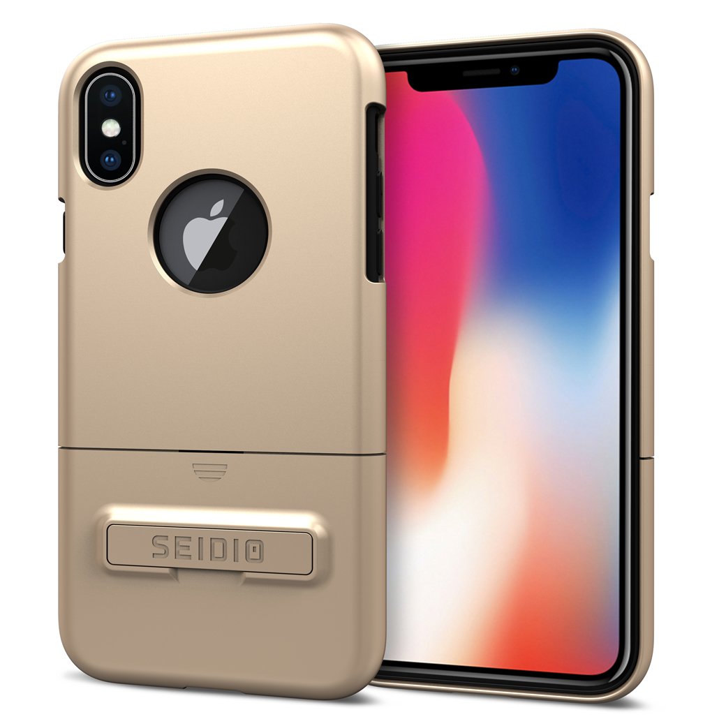 Seidio Gold Case For iPhone X Gold Color Slim Fit Durable