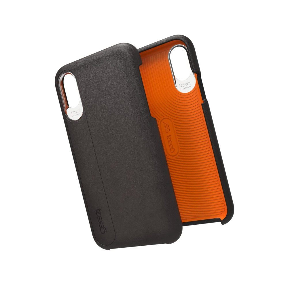Gear4 Knightsbridge Leather Case For iPhone X And Xs With D3O Protection Black