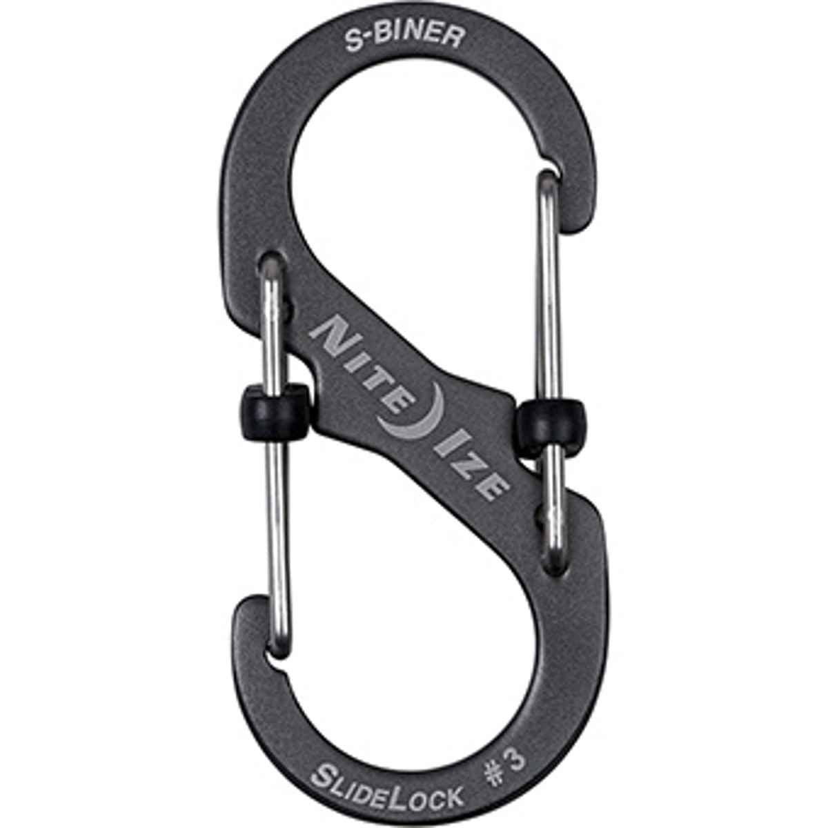 Nite Ize Lsba3-09-R6 S-Biner Slidelock Dual Locking Carabiner, Size #4, Charcoal