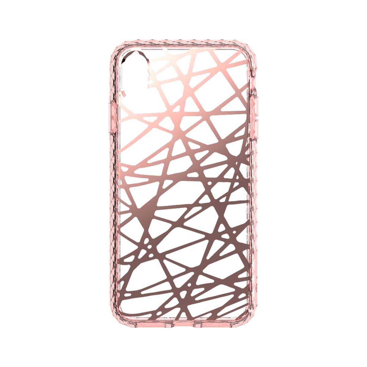 Apple Iphone Xs Max (6.5 Inches) 8ft Impact Protection, Dual Layer, Scratch Resistant And Wireless Charging Compatible Arq1 Mosaic Case Bird'S Nest Rose Gold
