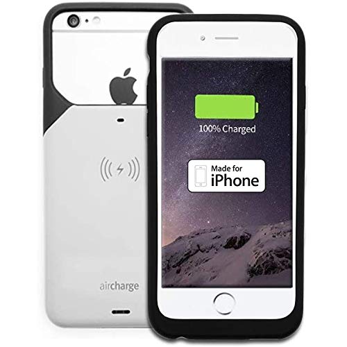 Aircharge Wireless Charging Case For Apple Iphone 6/6s - White/Black