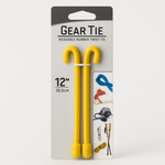 Nite Ize 12 Inch Yellow Gear Tie 2 Pack Reusable Rubber Twist Ties