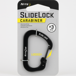 Nite Ize SlideLock Stainless Steel Locking Carabiner Size 3 Black