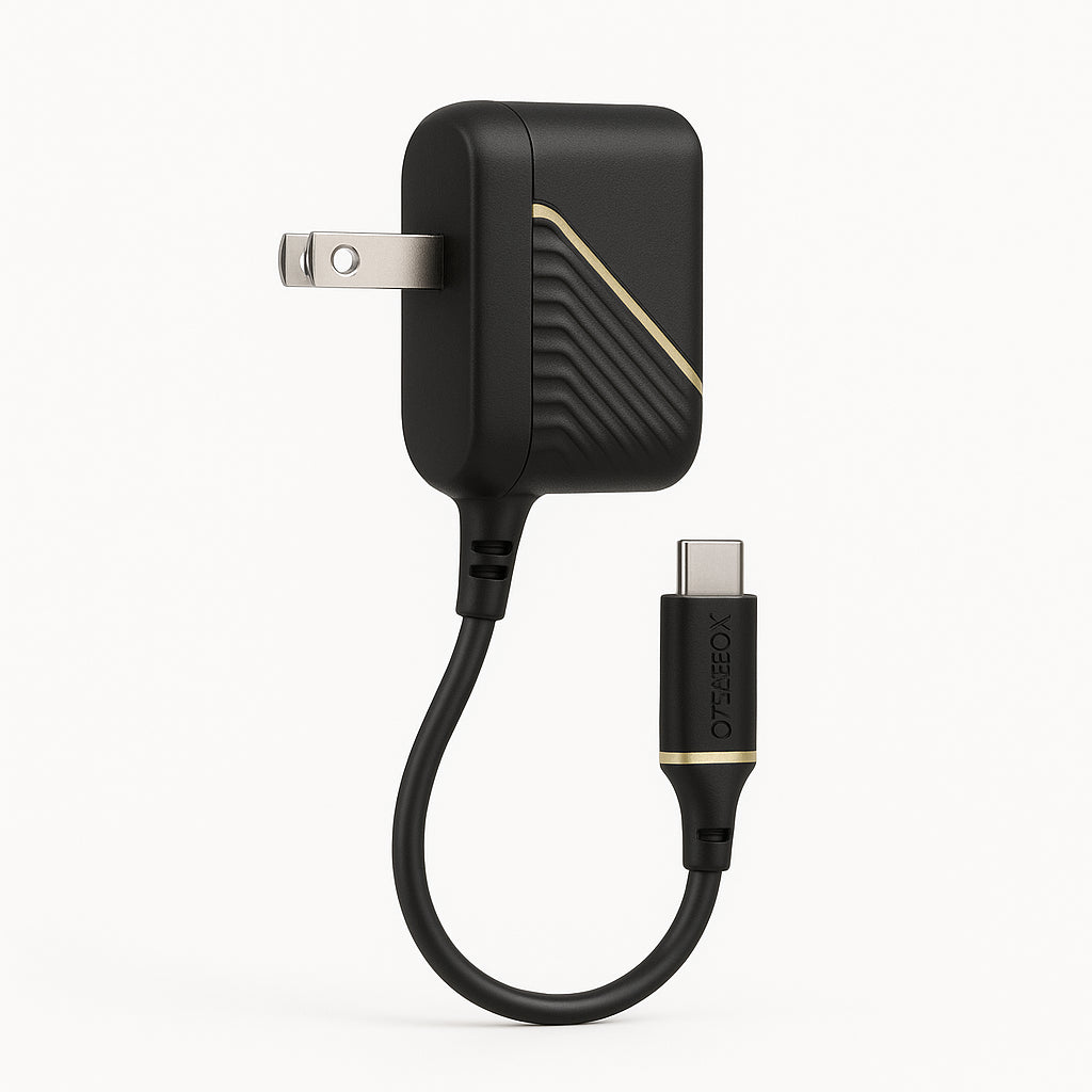 OtterBox 18W USB C To USB C Fast Wall Charging Kit Black Shimmer