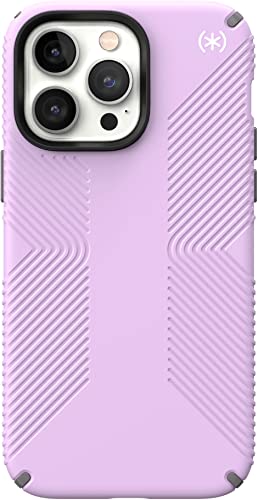 Speck - Presidio2 Grip Case With Wireless Charging Compatible For Apple Iphone 14 Plus - Spring Purple (Spring Purple)