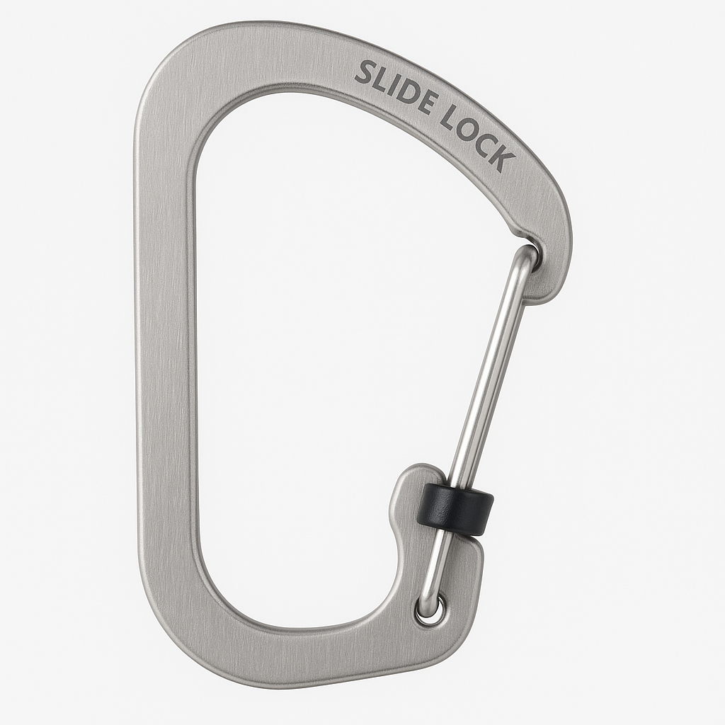 Nite Ize Size 3 Slidelock Locking Carabiner Stainless Steel Keychain