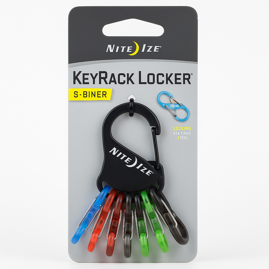 Nite Ize Bigfoot Keyrack Locker With Plastic S Biner Key Storage Rack