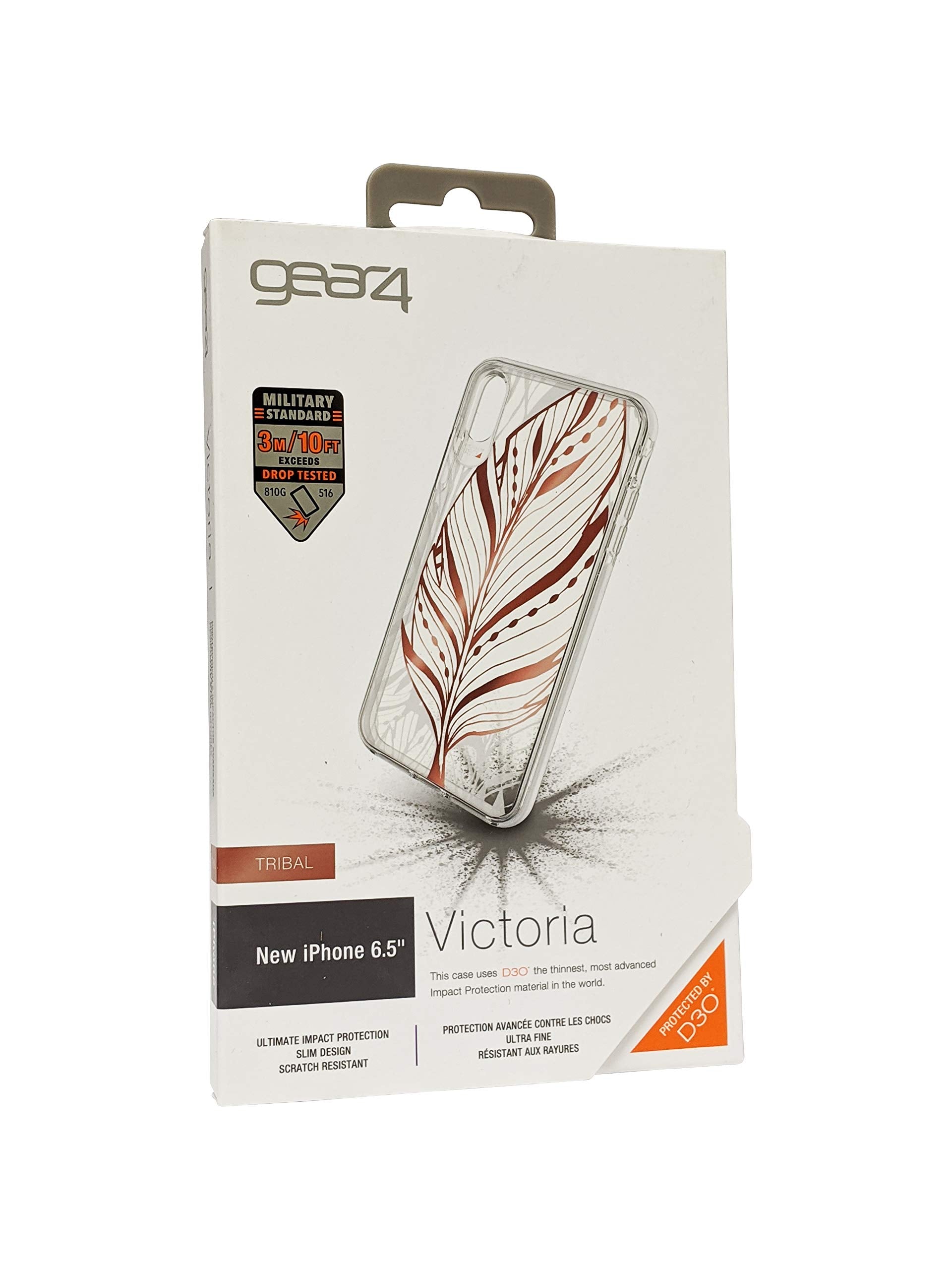 Gear4 Victoria Case Iphone Xs Max Tribal Leaf D3O Protection