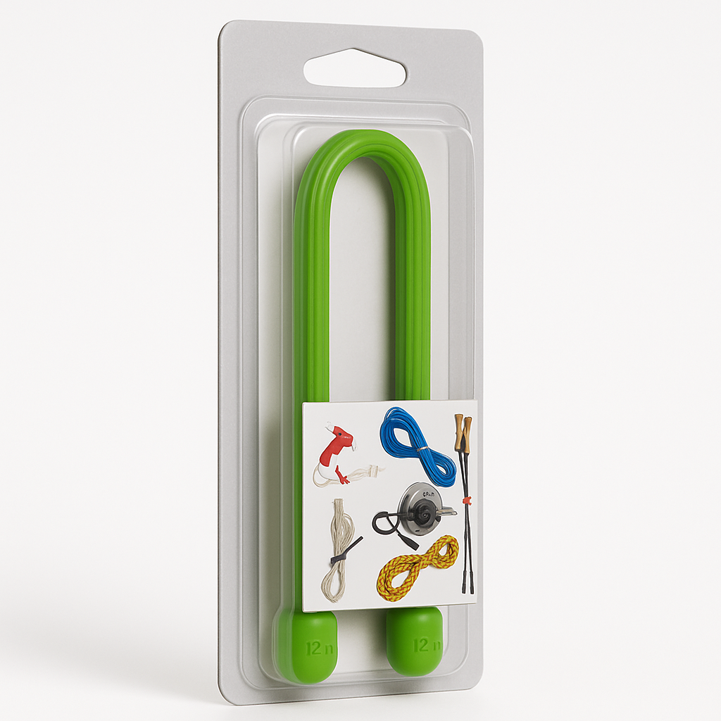 Nite Ize 12 Inch Lime Green Reusable Rubber Gear Tie 2 Pack