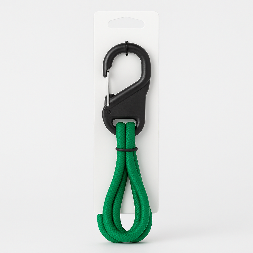 Nite Ize SlideLock Carabiner Bungee 48 Inch Green Utility Cord