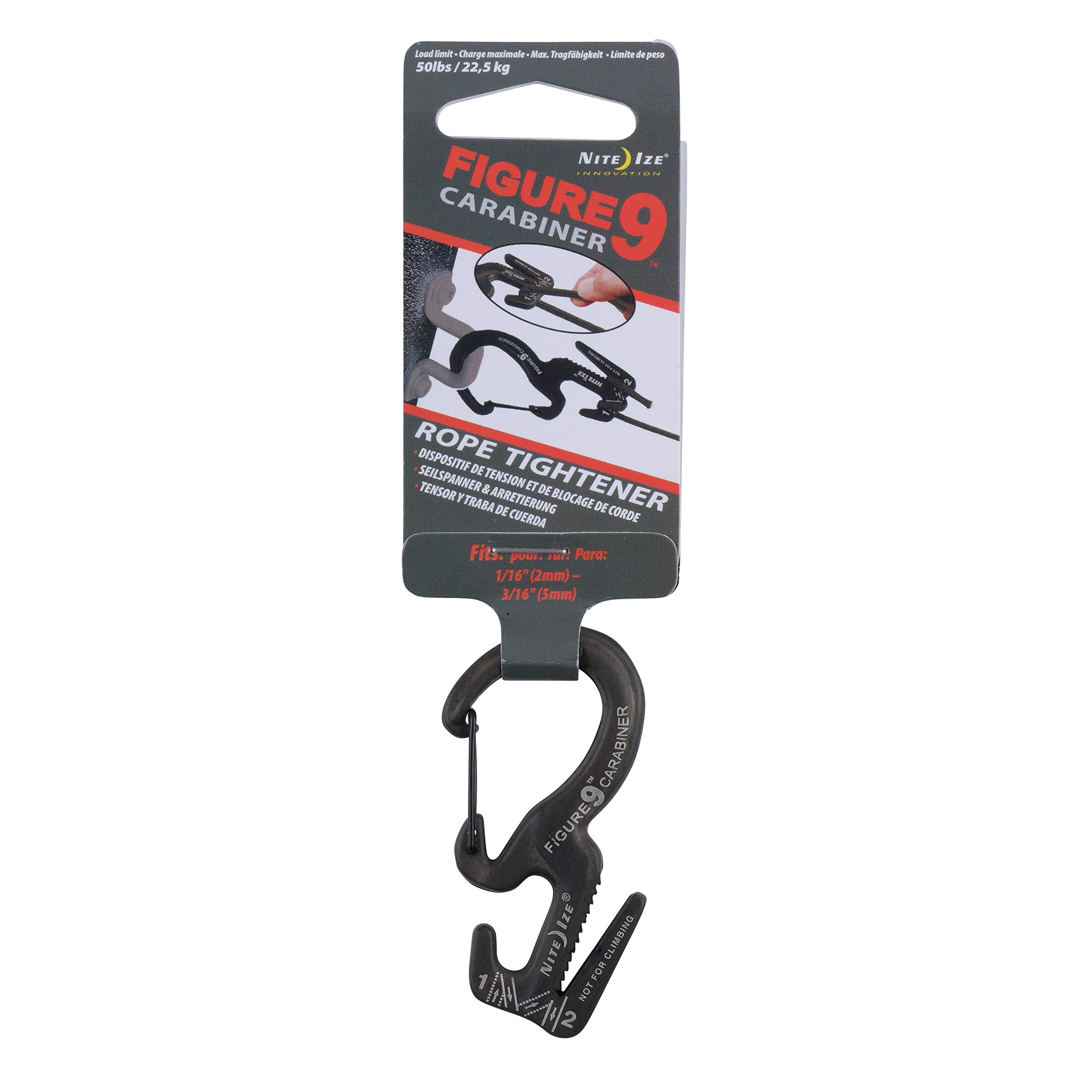 Nite Ize Figure 9 Carabiner With Black Gates