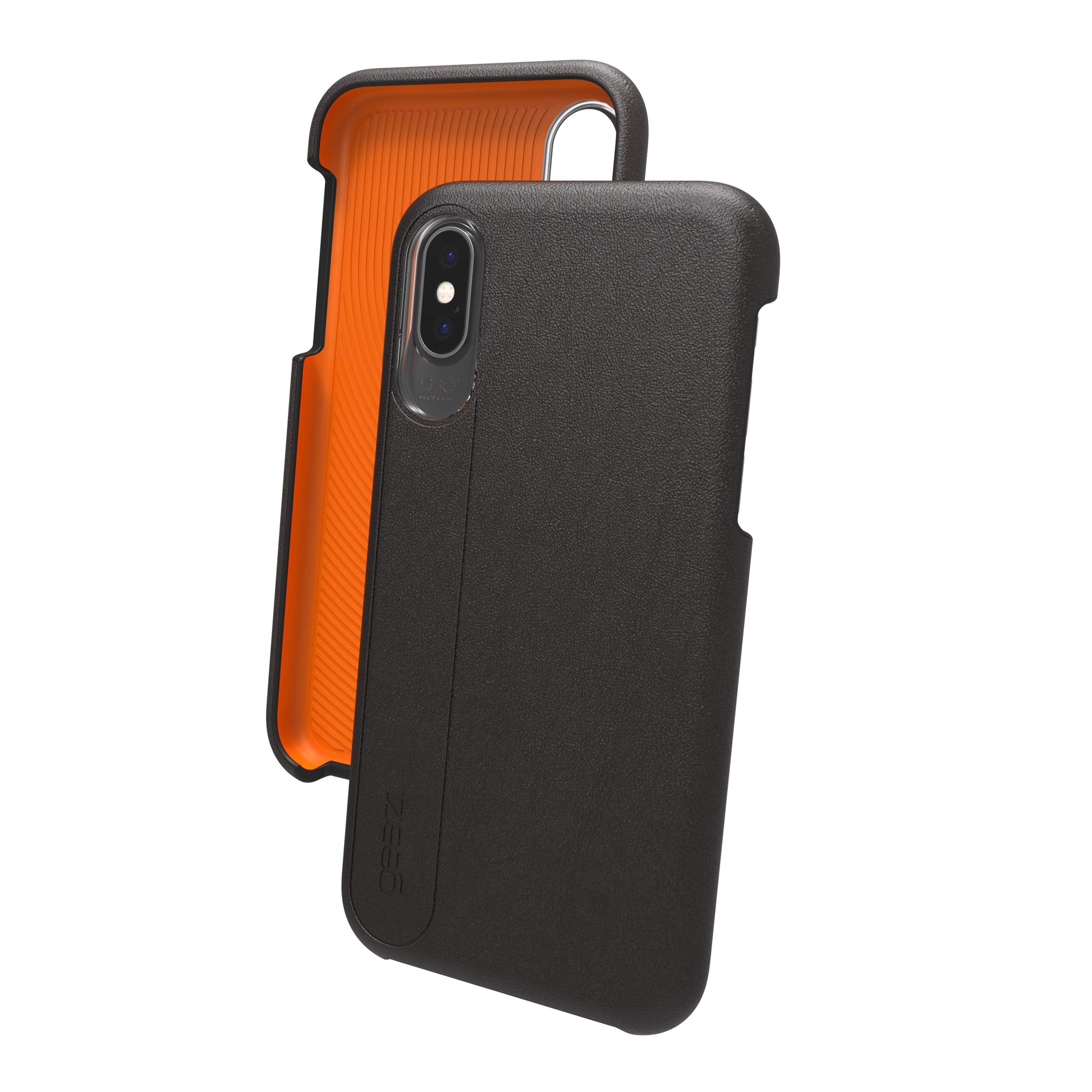 Gear4 Knightsbridge Leather Case IPhone X XS Black D3o Impact Protection
