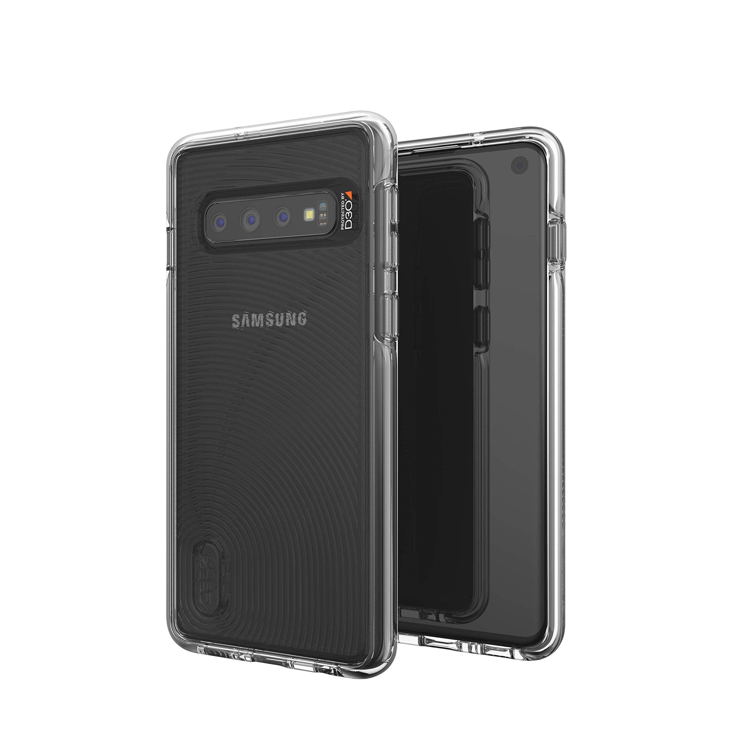 Zagg Gear4 Battersea Hardback Case With Advanced Impact Protection [ Protected By D3o ] With Reinforced Back Protection, Slim Design Made For Samsung Galaxy S10 Clear