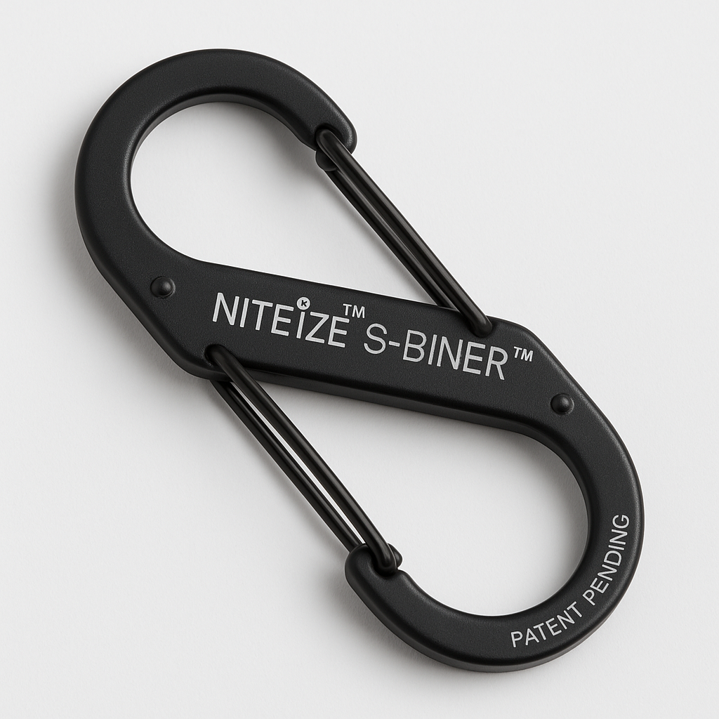 Nite Ize Size 4 S Biner Dual Carabiner Stainless Steel Black