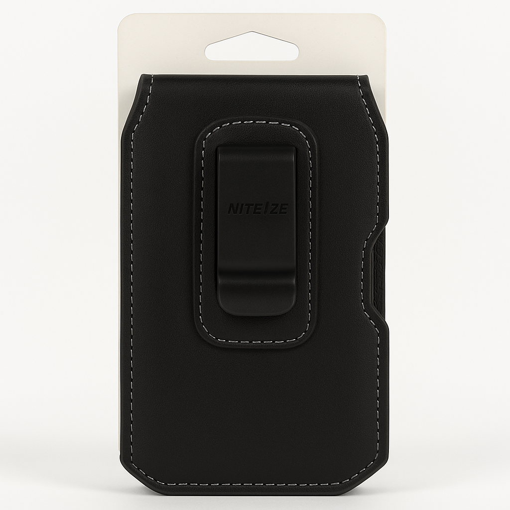 Nite Ize Executive Leather Holster Phone Case Large Secure Belt Clip