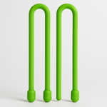 Nite Ize 12 Inch Lime Green Reusable Rubber Gear Tie 2 Pack