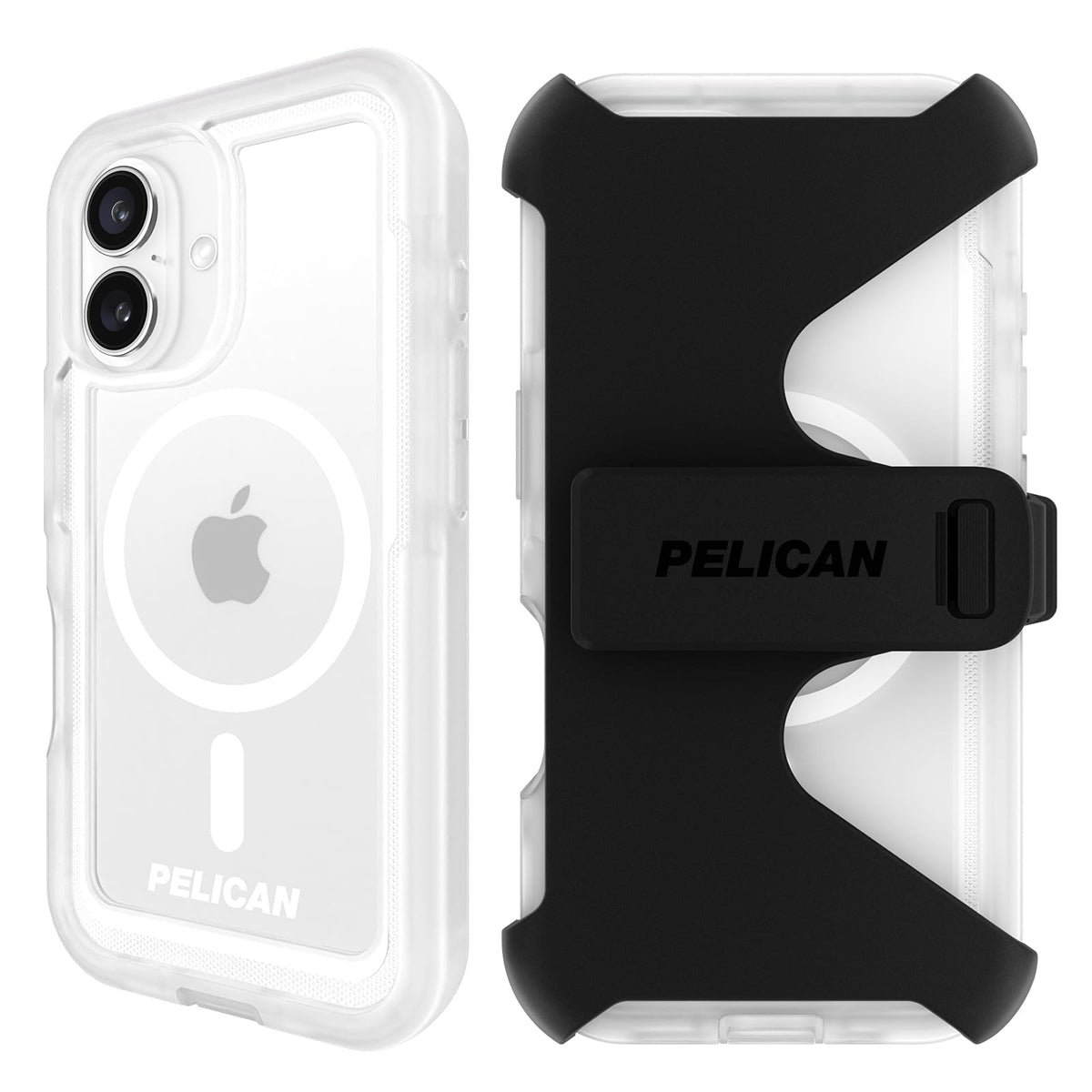 Pelican Voyager Apple Iphone 16 Magsafe Compatible Case And Holster - Clear - 840171740301