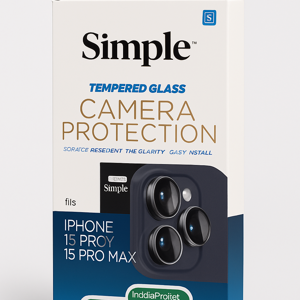 [810135810517] Simple Tempered Glass Camera Protection – Iphone 15 Pro / 15 Pro Max