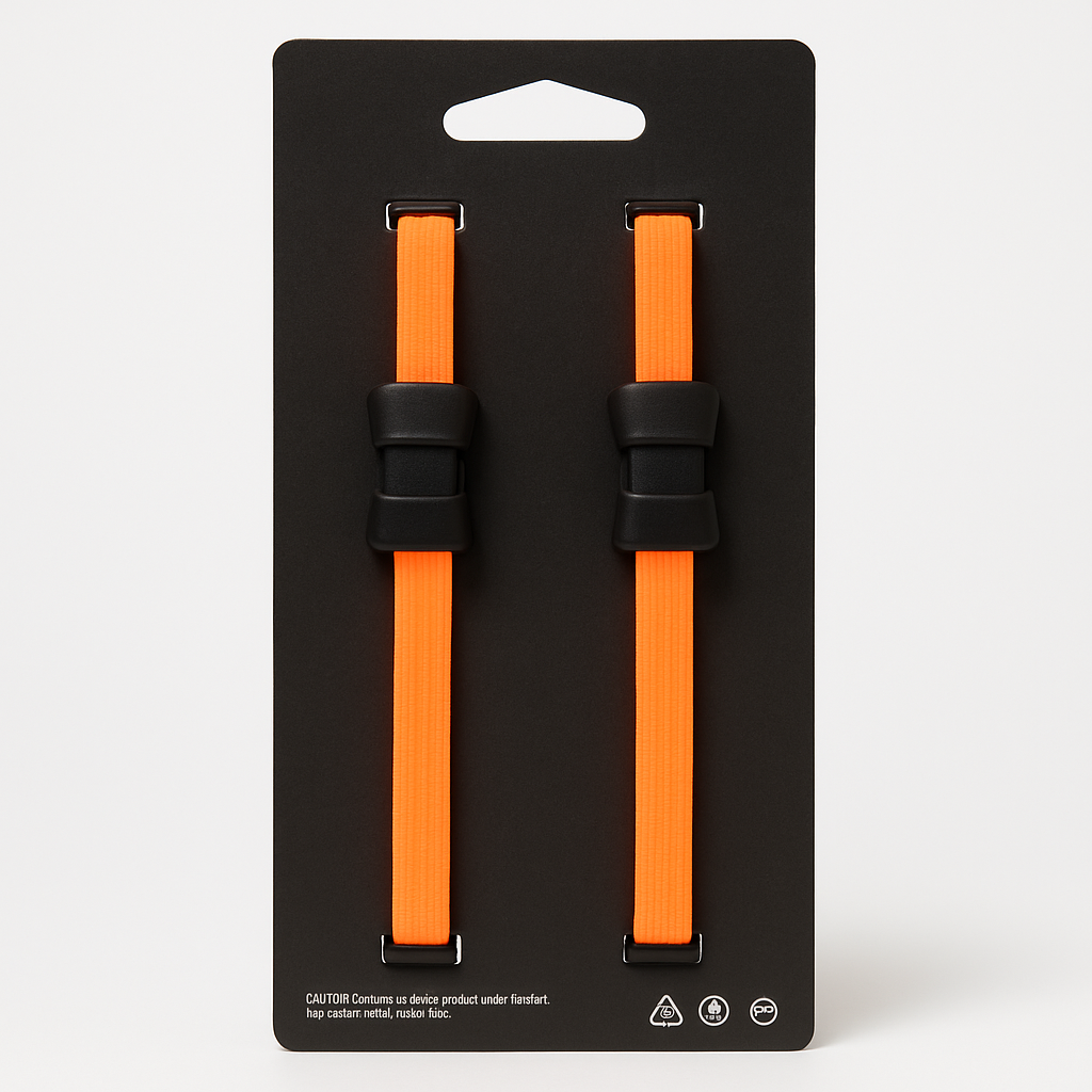 Nite Ize BetterBand 25 Adjustable Bright Orange Band With Cord Lock 2 Pack