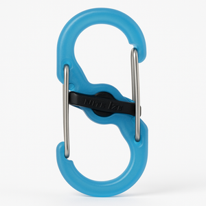Nite Ize S Biner Microlock Polycarbonate Carabiner 2 Pack Blue