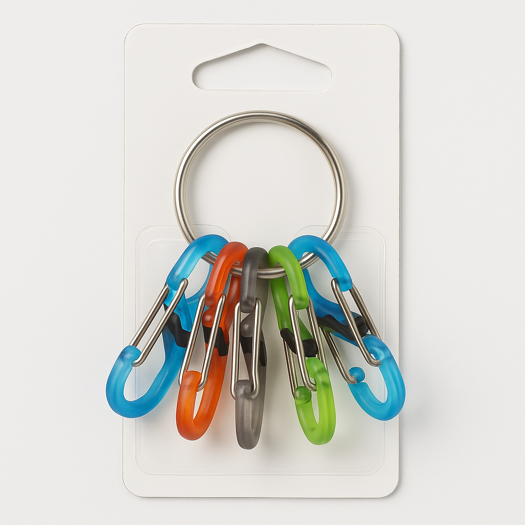 Nite Ize Key Ring Locker Stainless Steel S Biner Microlock Keychain