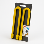 Nite Ize 12 Inch Yellow Gear Tie 2 Pack Reusable Rubber Twist Ties