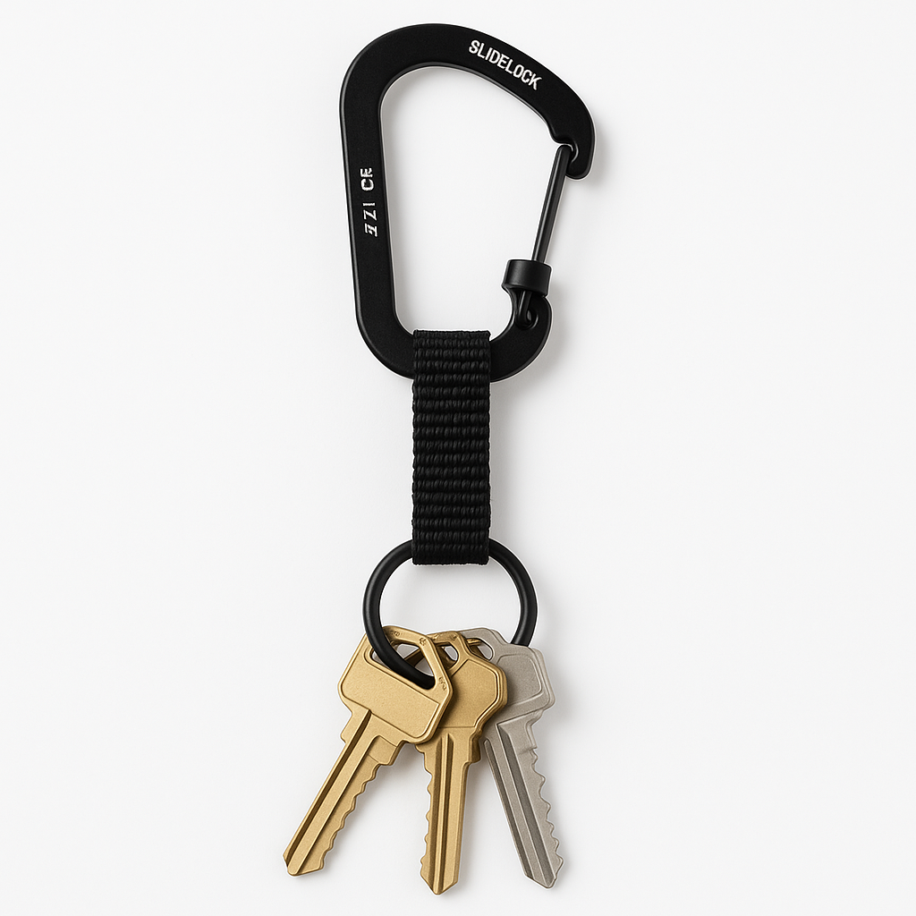 Nite Ize SlideLock Aluminum Locking Carabiner 25 Lb Key Ring