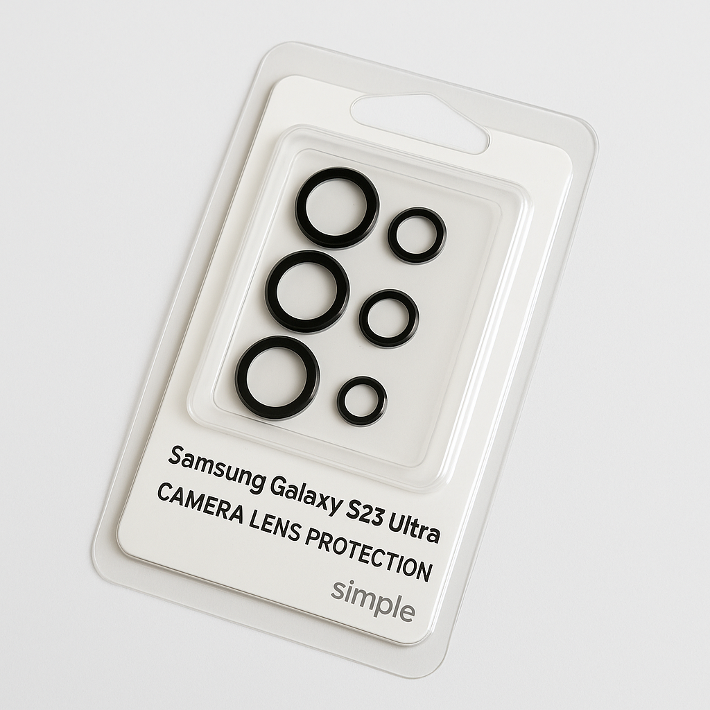 [810135810531] Simple Samsung Galaxy S23 Ultra Camera Lens Protection