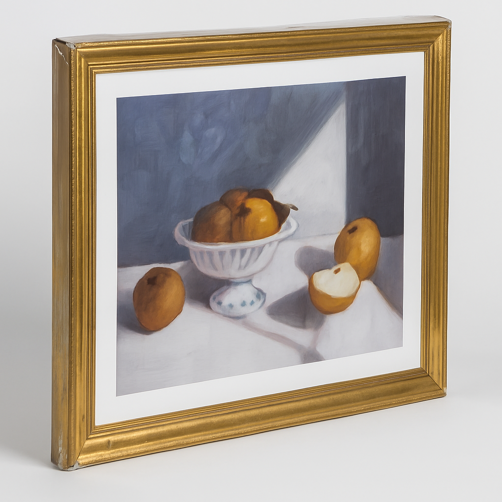 Premium Fruit Pear Still Life Framed Wall Art For Living Room