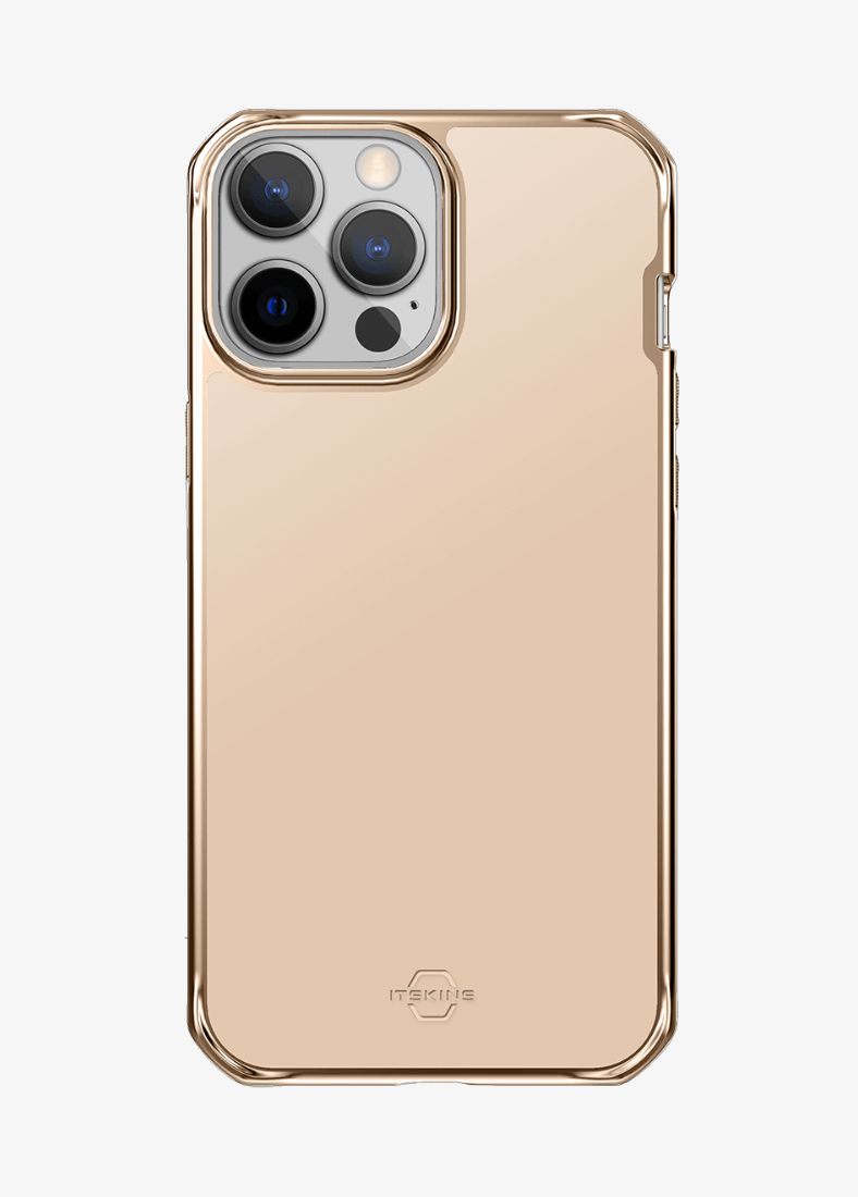 Itskins Hybrid Glass Case For iPhone 12 Pro Max MagSafe Gold