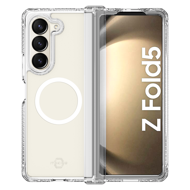 Itskins Supreme R Clear Hybrid Case For Samsung Galaxy Z Fold5 Transparent