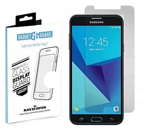 Gadget Guard Black Ice Glass Screen Protector For Samsung Galaxy J7 2018 / J7 Refine / J7v 2nd Gen Clear Ggbixxc208ss03a