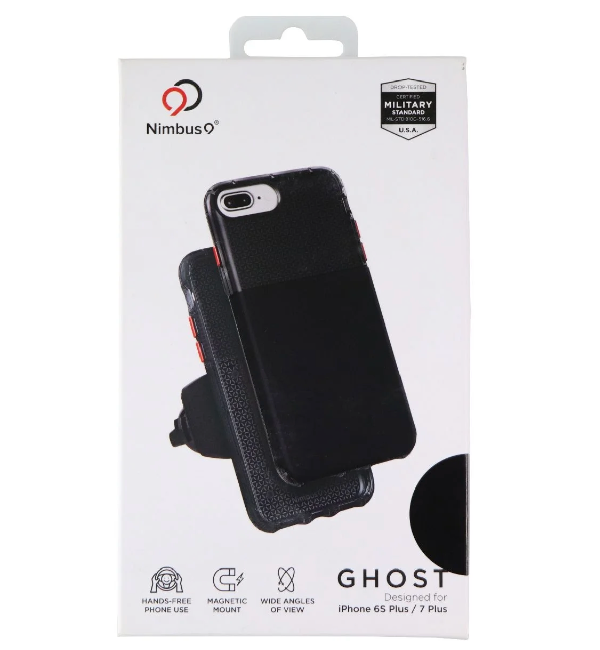 Nimbus9 Ghost Case And Mount For Iphone 8 Plus 7 Plus Black