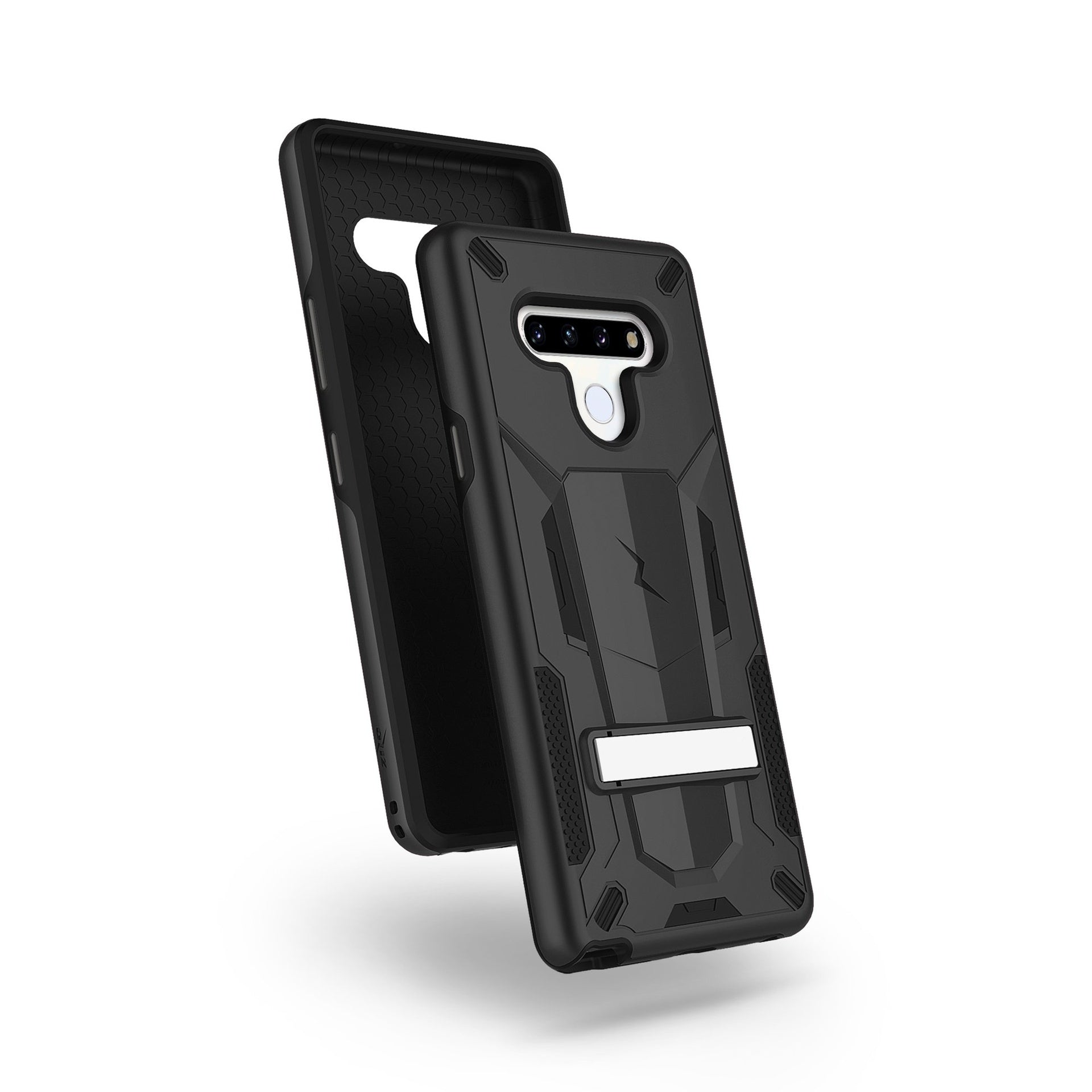 Zizo Transform Series For Lg Stylo 6 Case Rugged Dual-Layer Protection With Kickstand Black