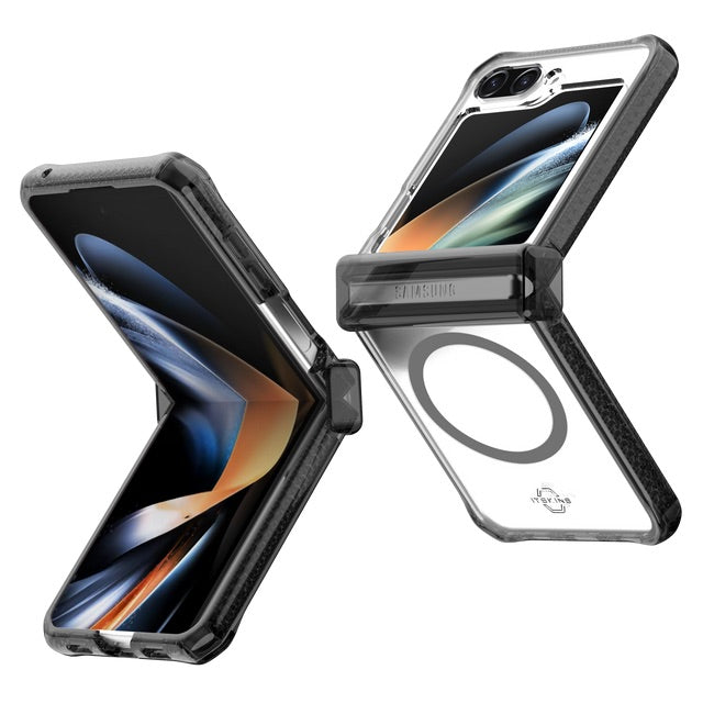 Itskins Supremer Hinge MagSafe Case Galaxy Z Flip5 Smoke