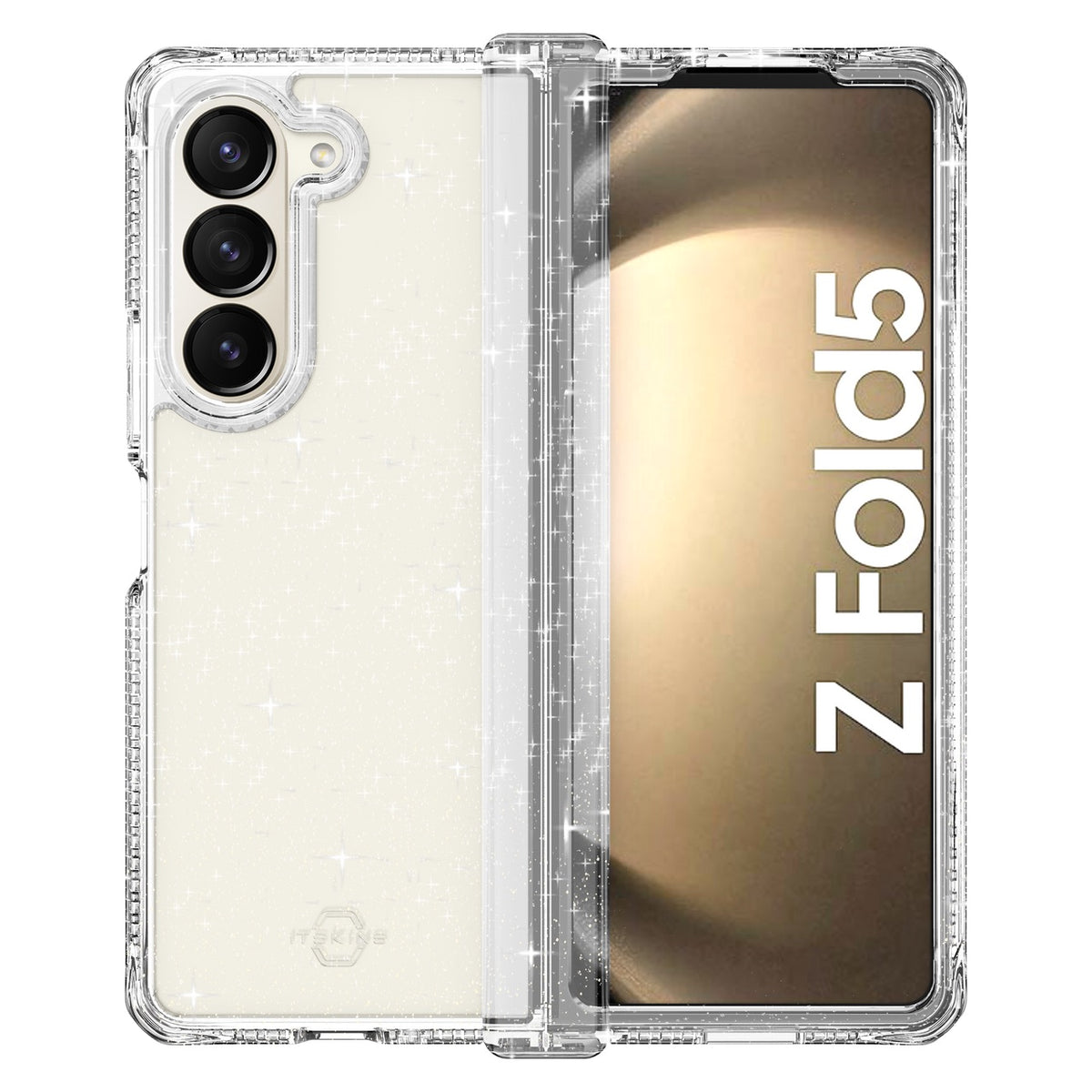 Itskins Supreme R Hinge Spark Case Samsung Galaxy Z Fold5 Transparent